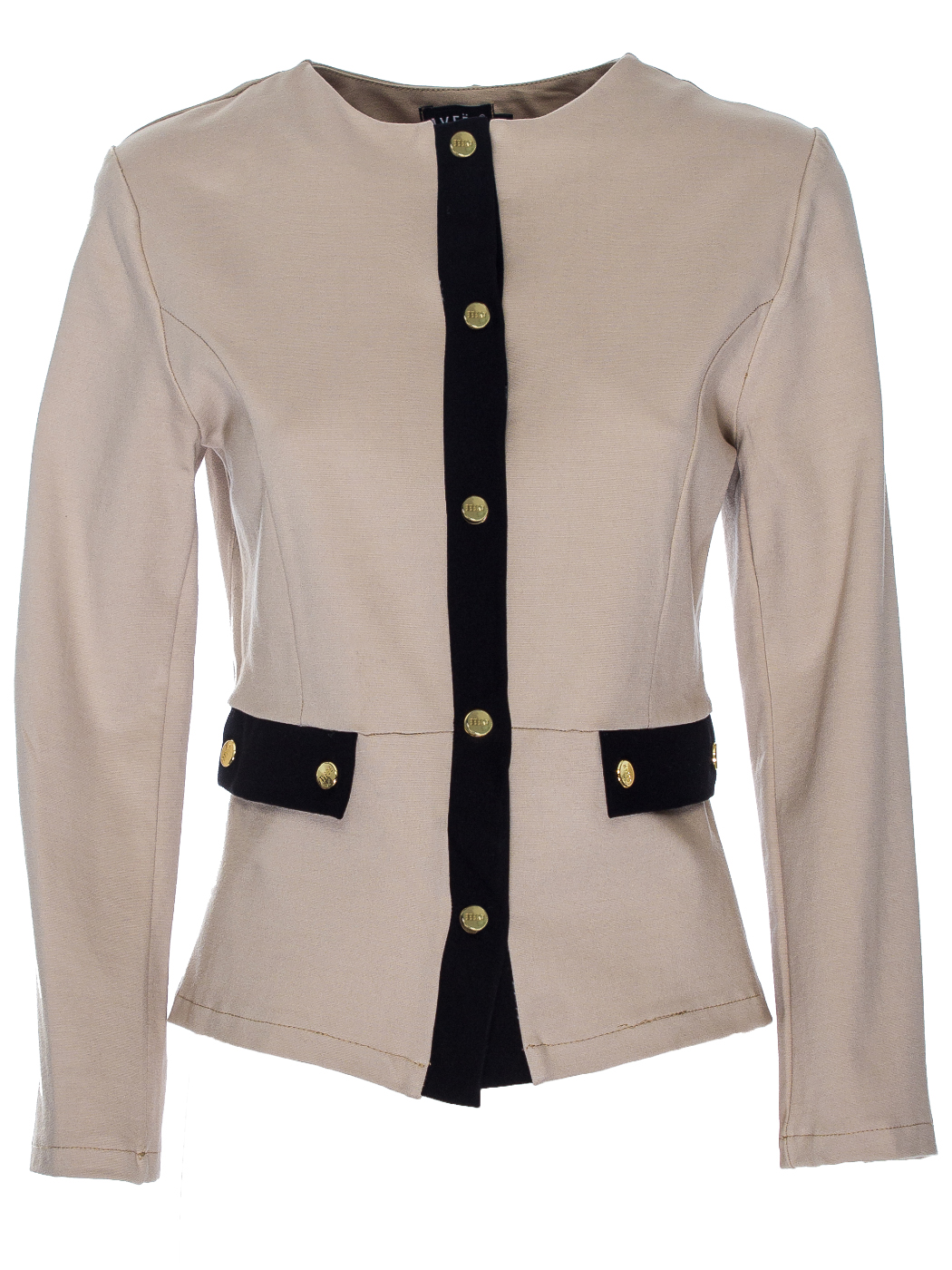 GIACCA CORTA AVVITATA  PUNTO MILANO, 4 TG  - IVORY